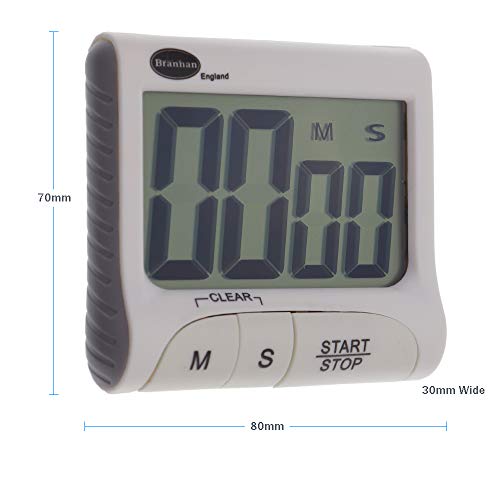 Brannan Digital Kitchen Timer for Cooking and Baking with Large Led Countdown Timer Numbers with Alarm and Magnet - Image 3