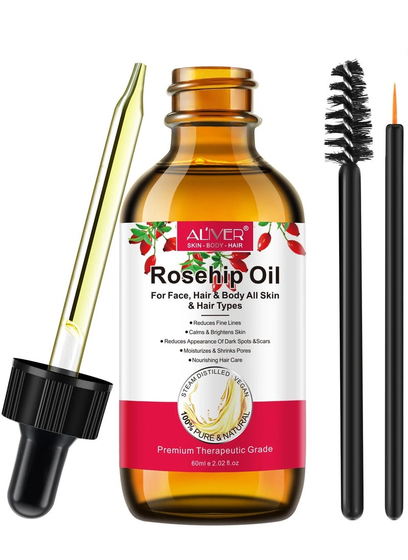 60ml Rosehip Oil for Face and Hair Rosehip Seed Oil Pure Cold Pressed Unrefined Rosehip Oil for Face Hair and Nails Rose Hips Essential Oil Skin Care Moisturizer - pzsku/Z9D958ABE1D5C139FE768Z/45/_/1689844690/af2d4a08-a1c9-4267-b75f-0324d4ca6d40