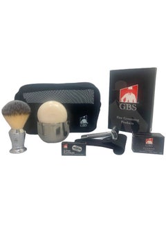 Men Deluxe Travelling Kit Butterfly Double Edge Safety Razor Chrome Shaving Brush Soap Bowl Natural Shaving Soap With Alum Block And Mesh Toiletry Bag - pzsku/Z9D958E79E824410CA18BZ/45/_/1707973999/3da7b85d-f2b9-43b9-afba-88f8fd8fcac3