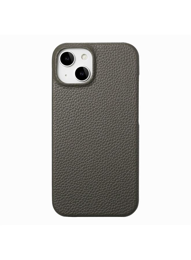 erorex Case For iPhone 15 Litchi Oil Edge Leather Back Phone Case - Image 2