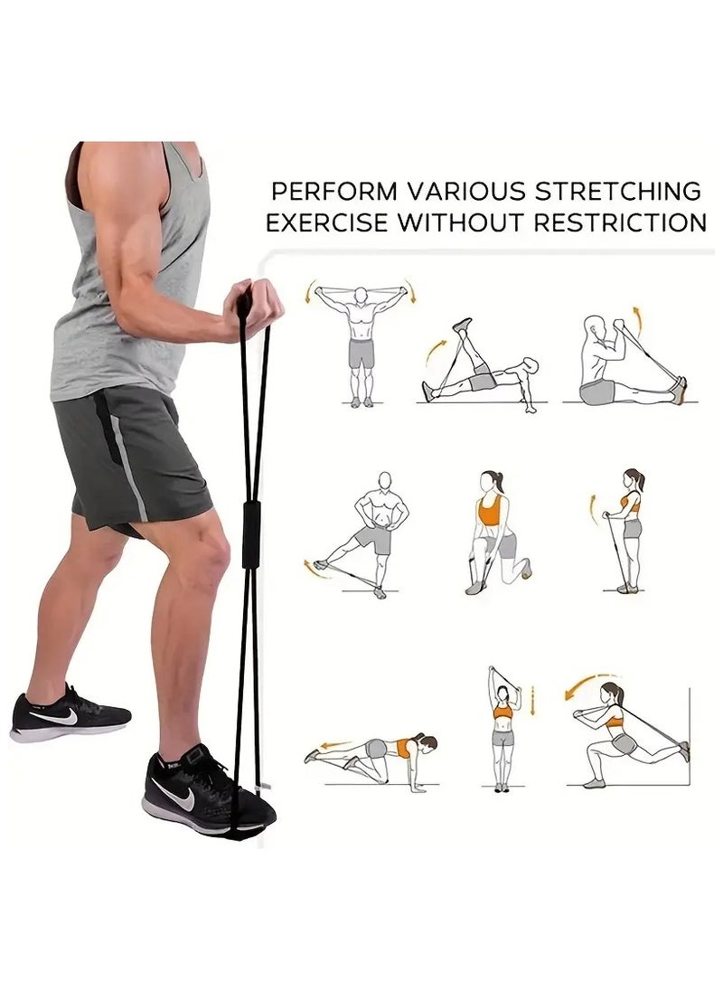 Goolsky Shaped Yoga Resistance Band for Full-Body Workouts - Durable TPE Fitness Equipment for Strength Training, Muscle Toning, and Chest Expansion - Portable Design for Home Gym, Pilates, and Yoga  - Image 4