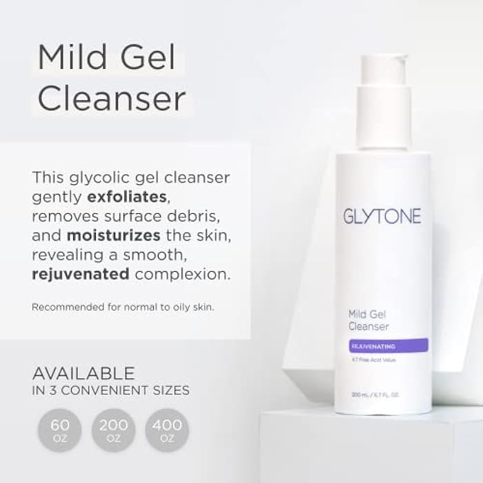 Glytone Mild Gel Exfoliating Cleanser, Pure Glycolic Acid Face Wash for Moisturizing & Rejuvenating Skin, Vegan & Fragrance-Free Face Exfoliator Scrub for All Skin Types, 13.5 fl. Oz. - Image 2