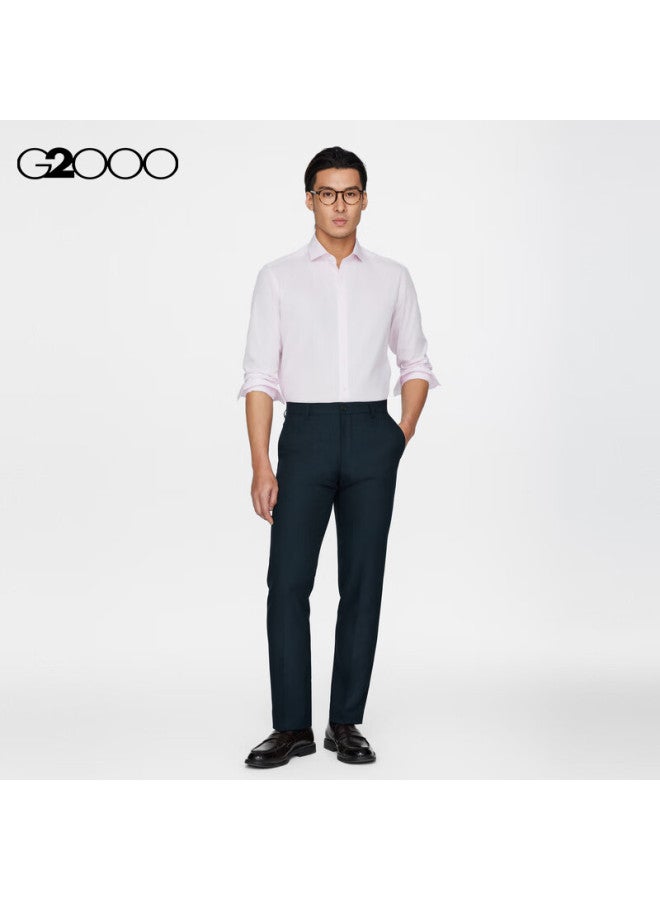 G2000 بنطلون رسمي ناعم ومريح مضاد للكهرباء الساكنة بنفس أسلوب الربيع والخريف لون أزرق نيلي مقاس 29 - Image 5