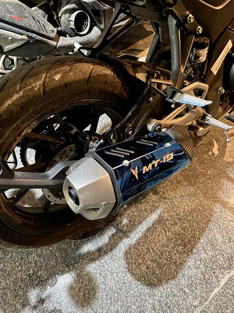 SGTB Exhaust Guard MT 15 Bike Heat Shield Cover Muffler Protector - Image 1