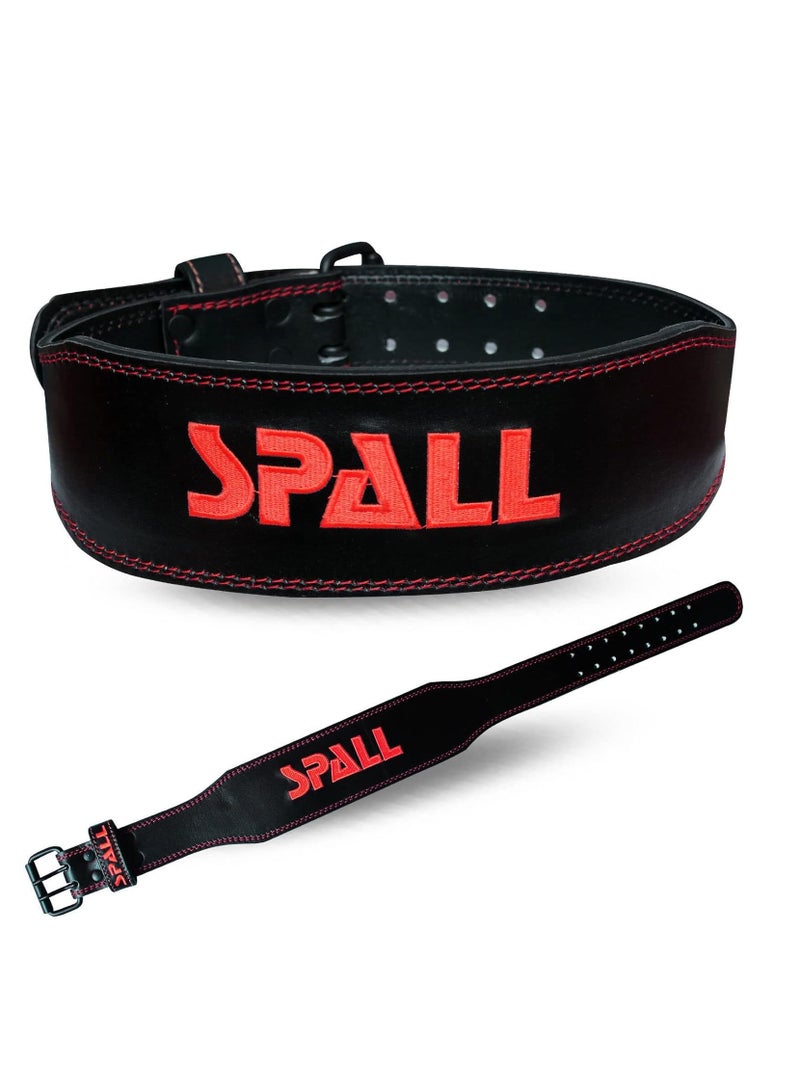 Spall Weight Lifting Leather Belt Adjustable 6 Inch Home Body Waist Strength Training Squat Gym Excercise Workout Fitness Weight Lifting Equipment  - Image 1