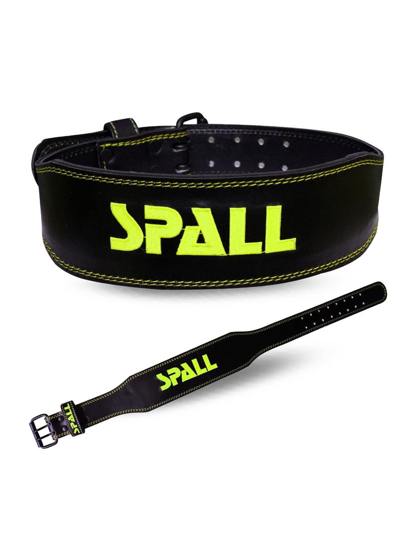 Spall Weight Lifting Leather Belt Adjustable 6 Inch Home Body Waist Strength Training Squat Gym Excercise Workout Fitness Weight Lifting Equipment  - Image 2