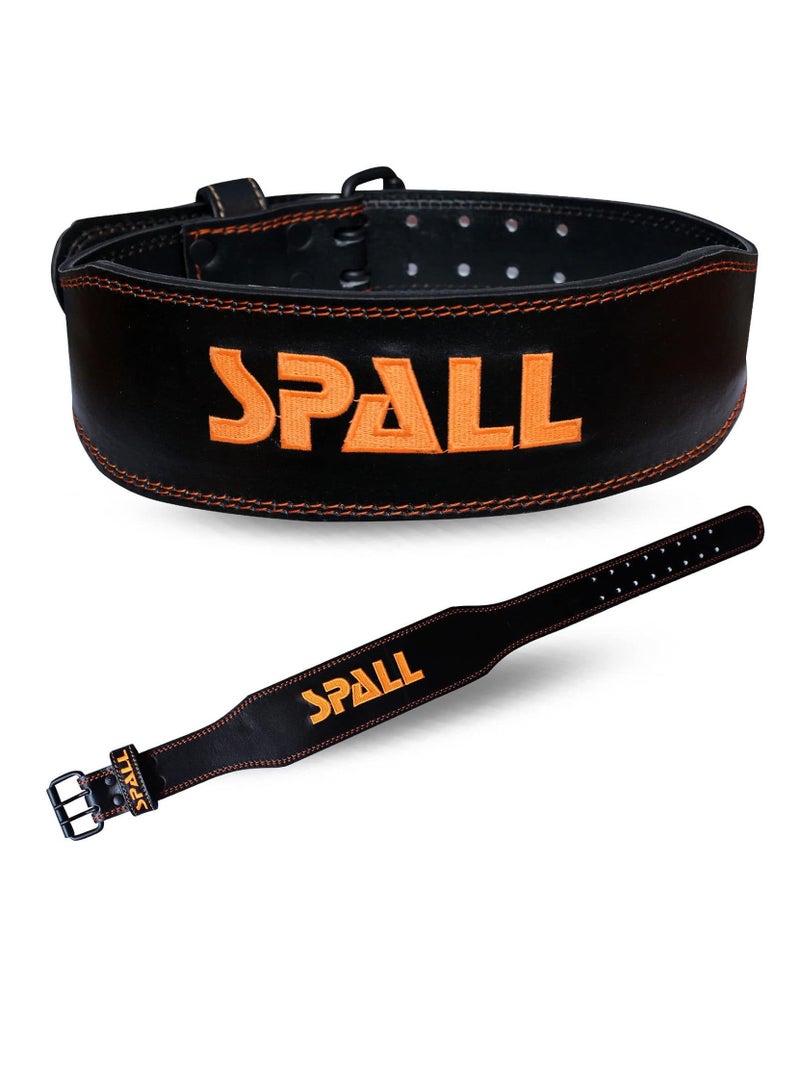 Spall Weight Lifting Leather Belt Adjustable 6 Inch Home Body Waist Strength Training Squat Gym Excercise Workout Fitness Weight Lifting Equipment  - Image 3