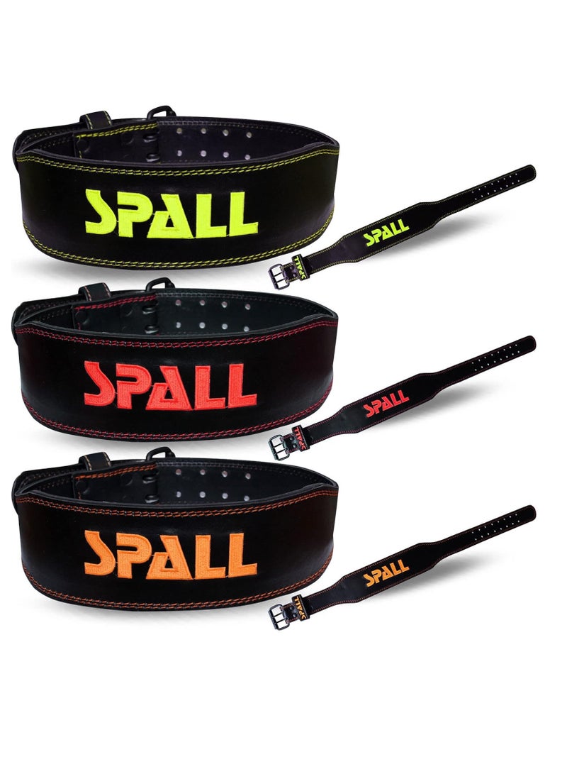 Spall Weight Lifting Leather Belt Adjustable 6 Inch Home Body Waist Strength Training Squat Gym Excercise Workout Fitness Weight Lifting Equipment  - Image 4