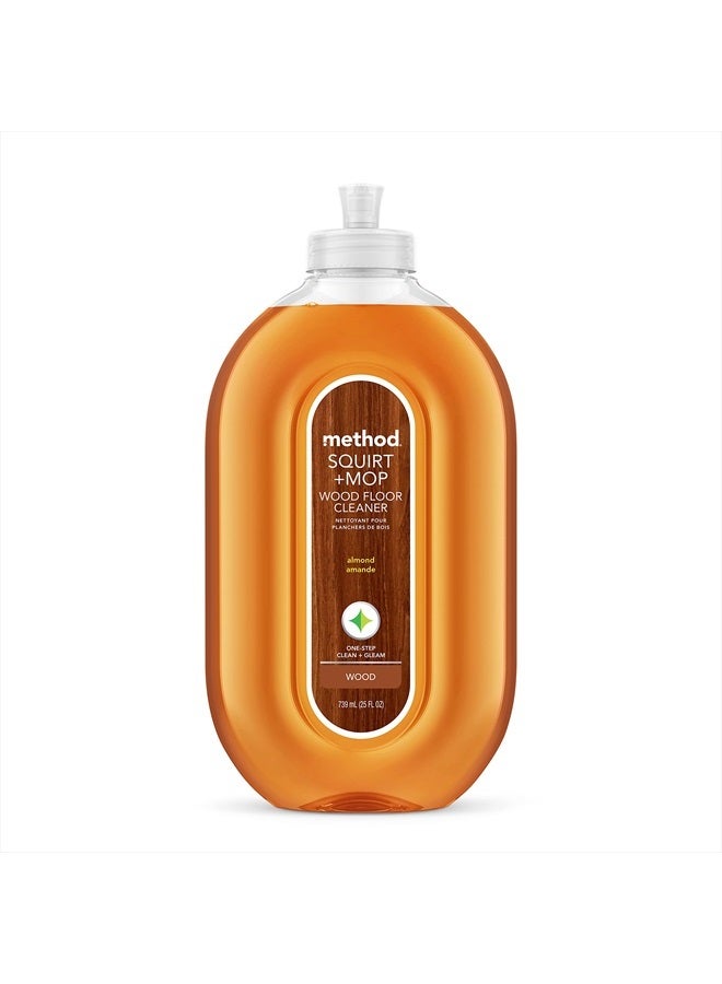 Method منظف أرضيات خشبية سكويرت + ممسحة، لوز، 25 أونصة، عبوة واحدة، قد يختلف التغليف - Image 1