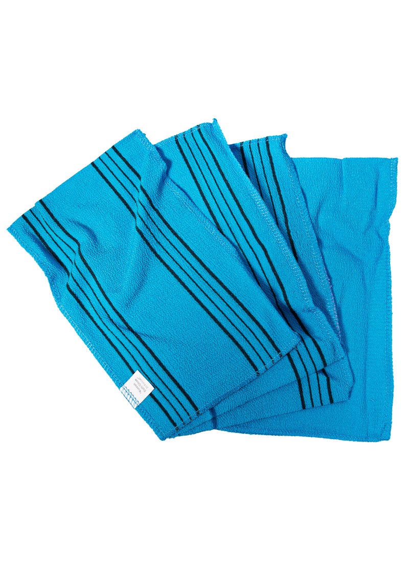 Moroccan Oil Moroccan Oil Korean Bath Gloves - Exfoliating Blue Gloves for Deep Cleansing, Skin Revitalization, and Smooth Texture  - Image 3