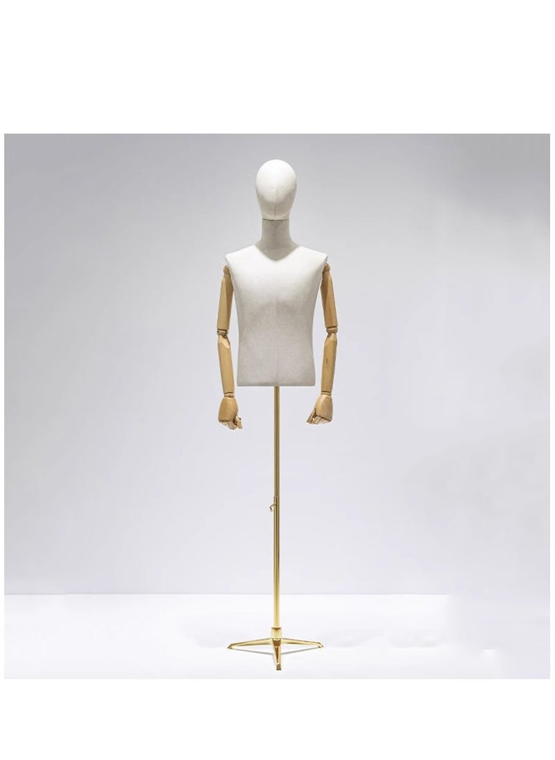 Arabest - Male Mannequin Torso Dress Form Mannequin Body T Shirt Display Hollow Back Mannequin Torso for Counter, Craft Shows, Photos or Design - Image 1