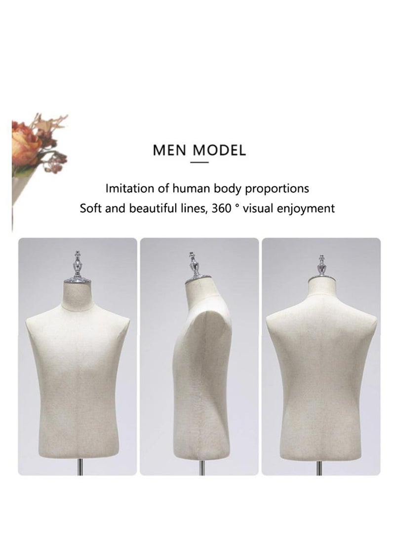 Arabest - Male Mannequin Torso Dress Form Mannequin Body T Shirt Display Hollow Back Mannequin Torso for Counter, Craft Shows, Photos or Design - Image 1