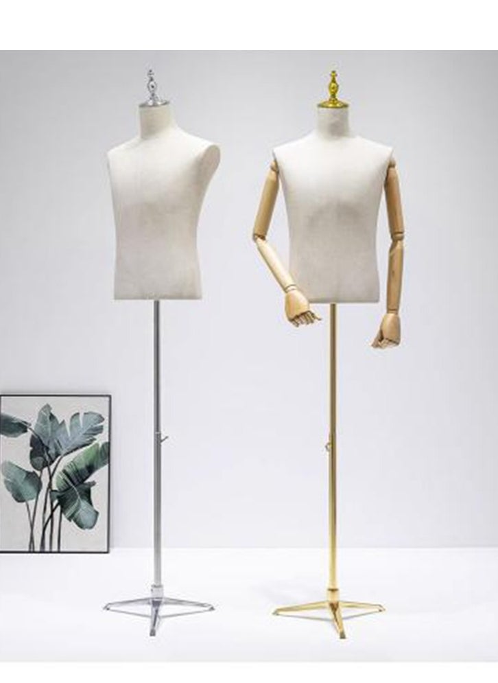 Arabest - Male Mannequin Torso Dress Form Mannequin Body T Shirt Display Hollow Back Mannequin Torso for Counter, Craft Shows, Photos or Design - Image 1
