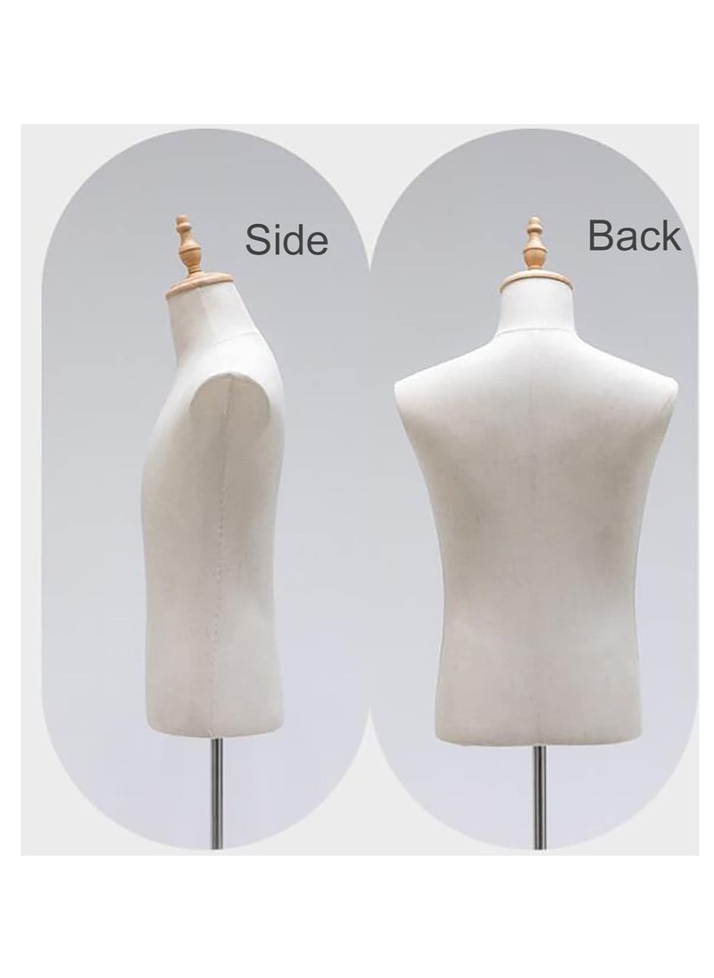 Arabest - Male Mannequin Torso Dress Form Mannequin Body T Shirt Display Hollow Back Mannequin Torso for Counter, Craft Shows, Photos or Design - Image 1