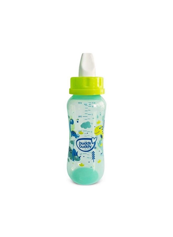 BuddsBuddy Elegant 3 In 1 Bottle (Feeding Bottle+Sipper+Cereal Feeder) 250 Ml (Green)  - Image 3