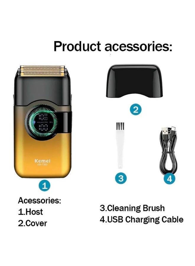 Kemei KM-T389 Rechargeable Electric Shaver for Men - Image 4