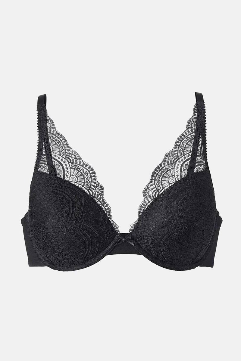 Tchibo Women Lightly Padded Cup Bra, Black - Image 1