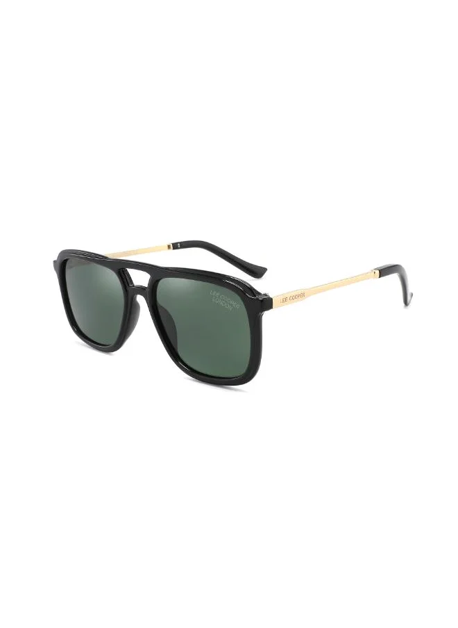 Lee Cooper Polarized Sunglasses Black Frame G15 Mirror Lens 55mm  - LC1023C02