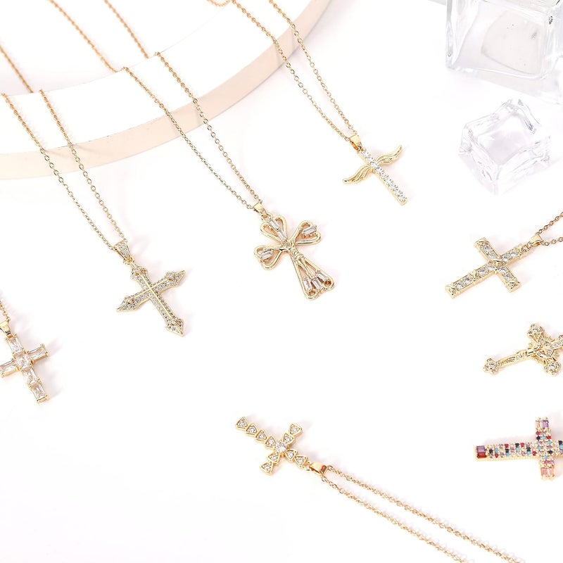 LLIYSOUN Cross Pendant Necklace for Women Jewelry Gold Cross Necklaces Gifts for Women Girl Cross Necklace Minimalist Trendy Jewelry Valentines Day Gifts - Image 5