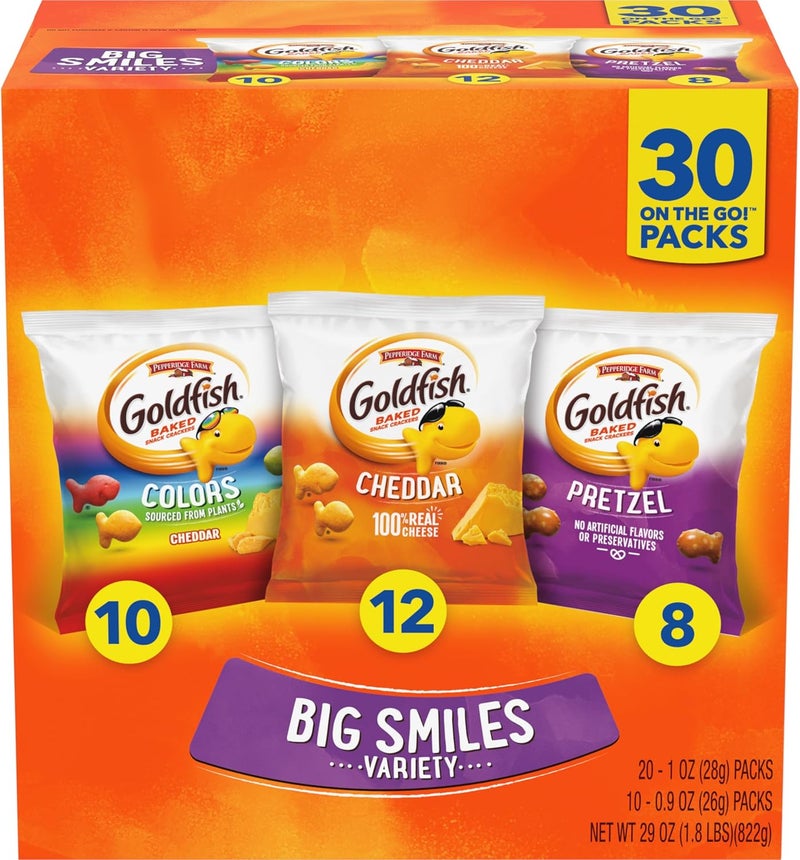 Goldfish Crackers Big Smiles Variety Pack - Image 1