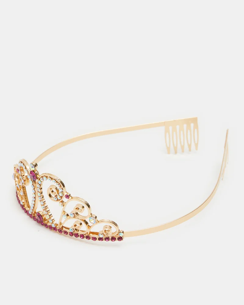 REDTAG Girls Gold Embellished Headband