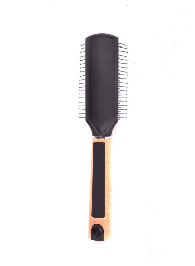 FOK Paddle Hair Brush With Wooden Handle - Image 3