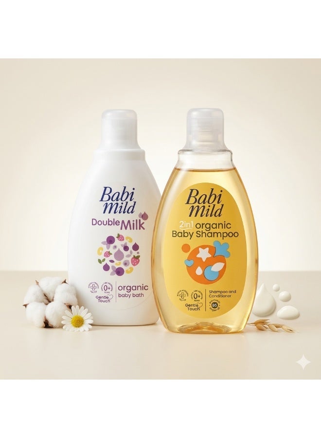 BABIMILD Organic Baby Shampoo & Shower Gel 180m +180 ml - Image 1