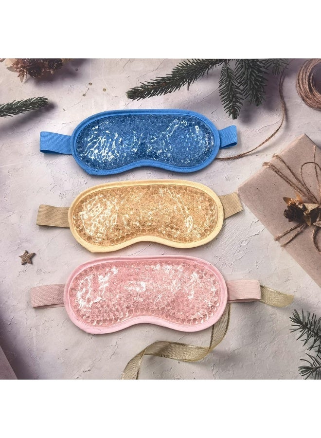 قناع جل للعين، قناع عيون بارد قابل لاعادة الاستخدام لعلاج إجهاد العين وتورم العين واحمرار العين المنتفخة والهالات السوداء والخطوط الدقيقة الناعمة وجراحة استعادة العين (بينك) - Image 4