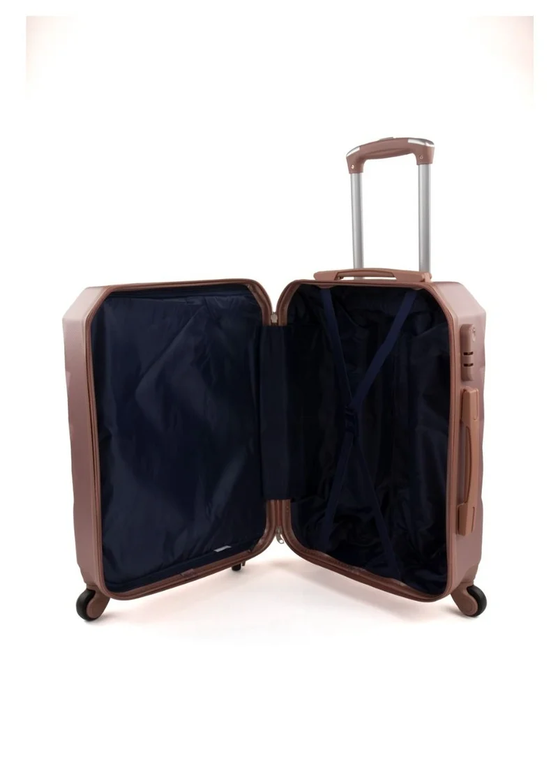 LIMRA Hardside 6 Piece Luggage Trolley Set Rosegold