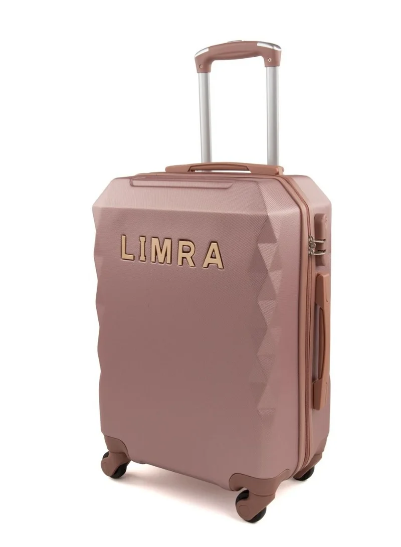 LIMRA Hardside 6 Piece Luggage Trolley Set Rosegold