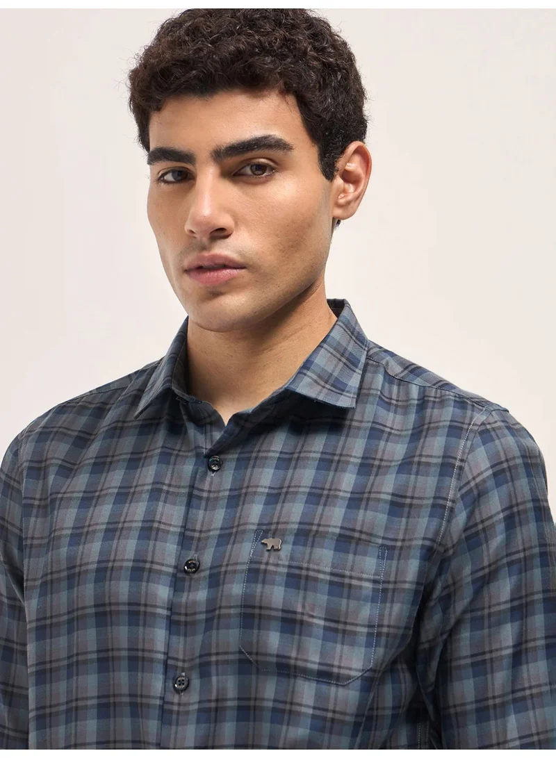 THE BEAR HOUSE Men’s Long Sleeve Shirt – Classic, Comfortable and Stylish Essential for Work, Travel or Casual Outings