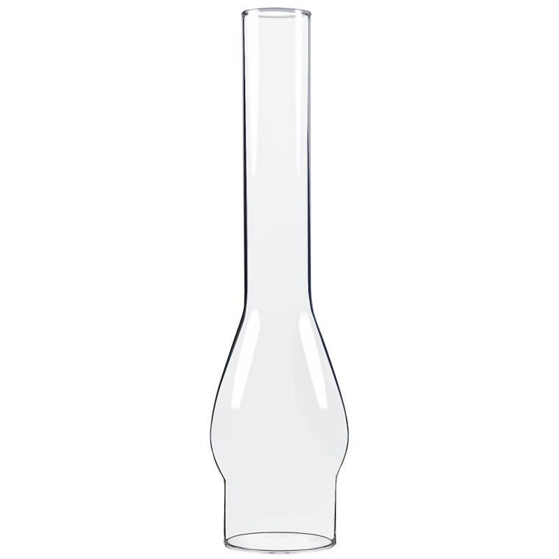GXFCCYXT Oil Lamp Chimney 3 Inch Base by 14 Inch Tall Clear Glass and Hurricane Kerosene Lamp Chimney Replacement for Fixture Replacement Globes Shades - Image 2