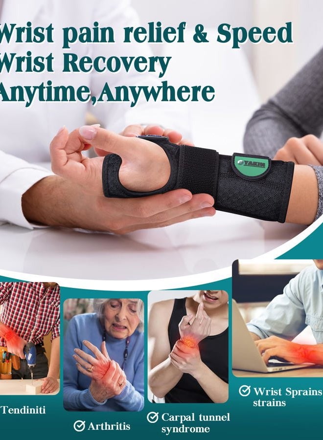 Oyakin Wrist Brace for Carpal Tunnel Night Support, Adjustable Wrist Splint for Tendonitis, Arthritis, Sprains, Wrist Pain Relief, Comfortable Hand Brace for Men and Women Right Left Hand - Image 4