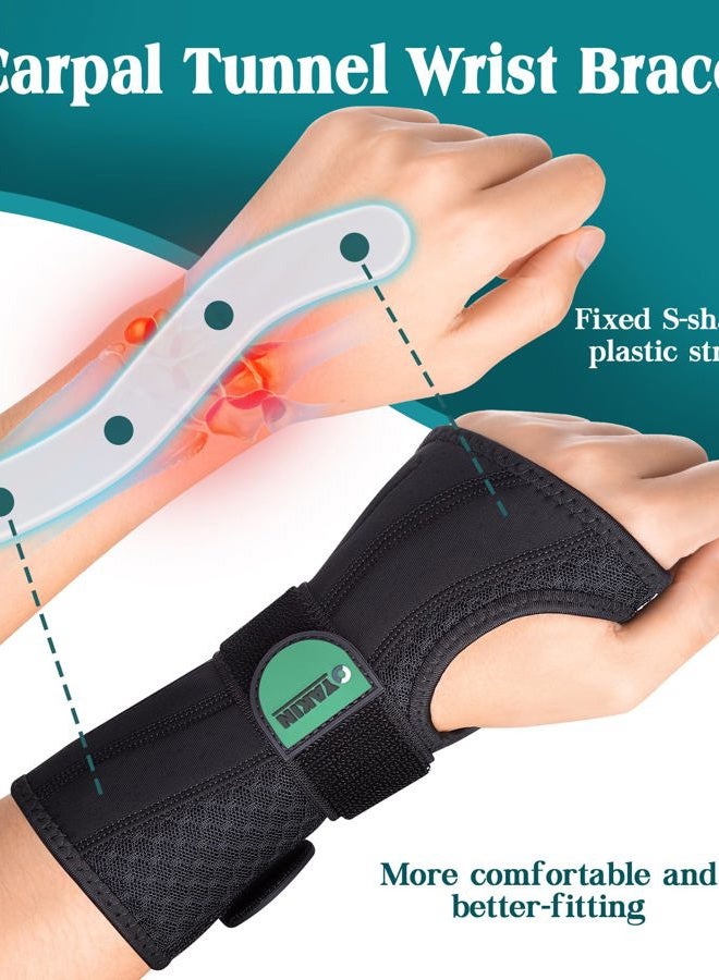 Oyakin Wrist Brace for Carpal Tunnel Night Support, Adjustable Wrist Splint for Tendonitis, Arthritis, Sprains, Wrist Pain Relief, Comfortable Hand Brace for Men and Women Right Left Hand - Image 2