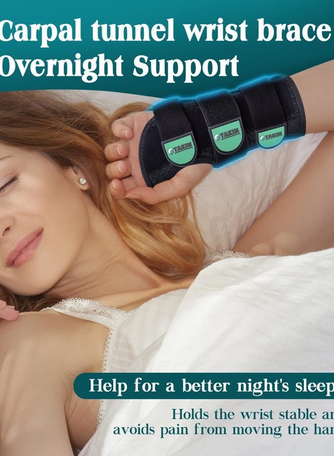 Oyakin Wrist Brace for Carpal Tunnel Night Support, Adjustable Wrist Splint for Tendonitis, Arthritis, Sprains, Wrist Pain Relief, Comfortable Hand Brace for Men and Women Right Left Hand - Image 3