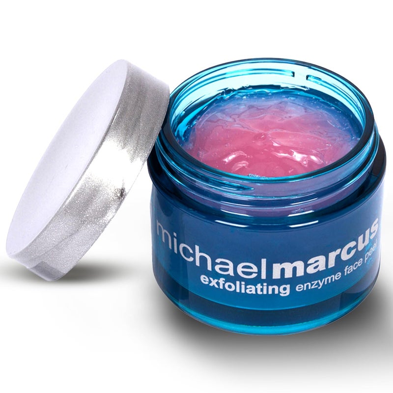 Michael Marcus Exfoliating Enzyme Face Peel 17oz Jar  Face Exfoliator Mask for Dullness Fine Lines Wrinkles  Uneven Skin Tone  Remove Impurities and Unclog Pores with Cruelty Free skincare