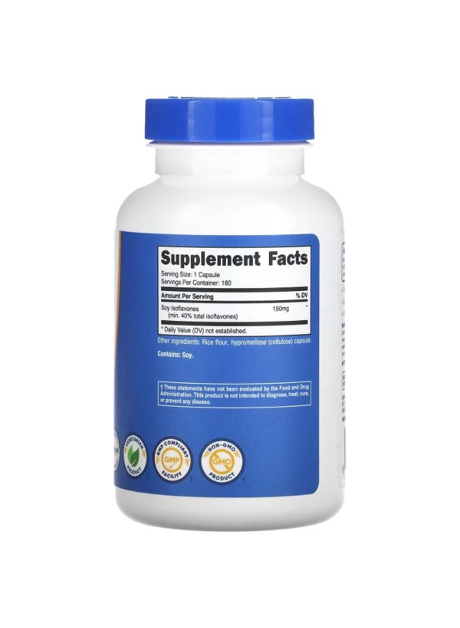 Nutricost, أيسوفلافون الصويا، 150 مجم، 180 كبسولة - Image 2