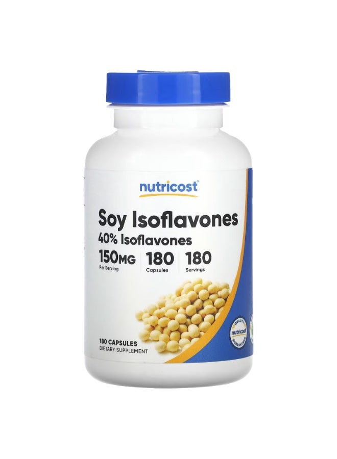 Nutricost, أيسوفلافون الصويا، 150 مجم، 180 كبسولة - Image 1