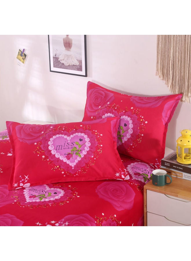 Special Offer 100 Skin-friendly Pillowcase A Pair Of Net Red Lovers Adult 48-Color:Heart To Heart-Specifications:A Pair Of Pillowcases  - Image 1