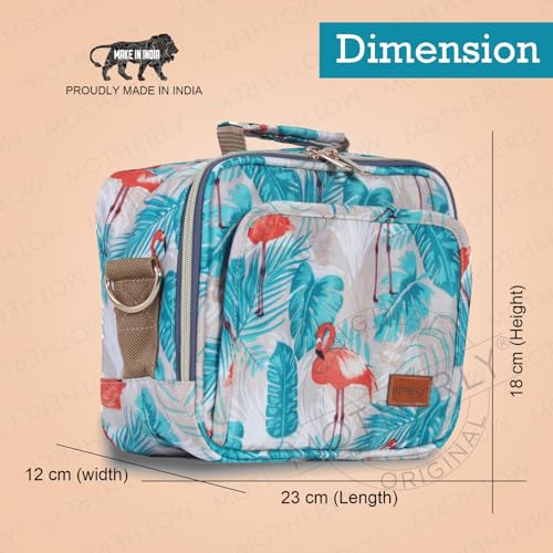 Motherly Mini Magic Diaper Bag for Mothers for Travel Small Maternity Handbag for Newborn Baby Mothers Travelling Bag Multiple Pockets Water Resistant Baby Bag I Hospital Bag for Moms (Flamingo) - Image 2