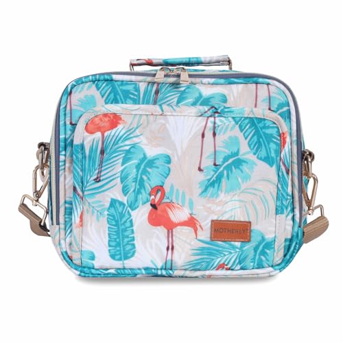 Motherly Mini Magic Diaper Bag for Mothers for Travel Small Maternity Handbag for Newborn Baby Mothers Travelling Bag Multiple Pockets Water Resistant Baby Bag I Hospital Bag for Moms (Flamingo) - Image 1