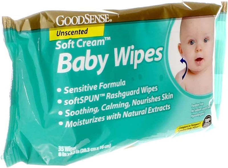 GoodSense Soft Cream Baby Wipes Unscented 35 Ct - Image 2