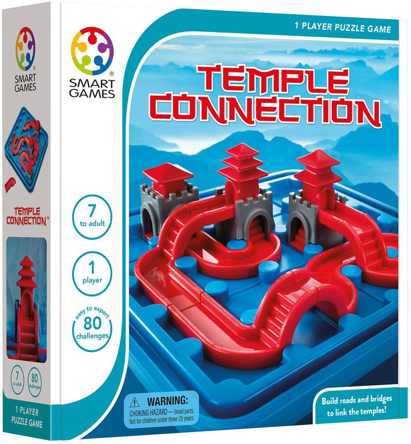 SmartGames Temple Connection â€“ 3D Path-Building Logic Puzzle Game with 80 Challenges for Ages 7+ - Image 3