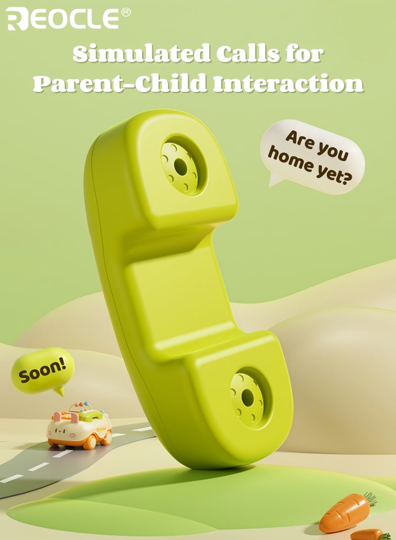 ريوكل هاتف لعبة الطفل مع بيانو كرتوني وميزة ضوء الموسيقى هاتف محمول للعب التظاهر مع تصميم تفاعلي للتعلم المبكر - Image 3