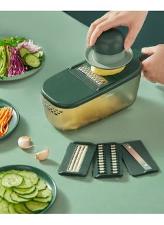 Bear Multifunction 4in1 Mandolines Slicer Vegetable Fruit Cutter Chopper With 1.5L Storage Box Multi-Blade Kitchen Food Vegetable Shredder Processor For Home Outdoors  - Image 1