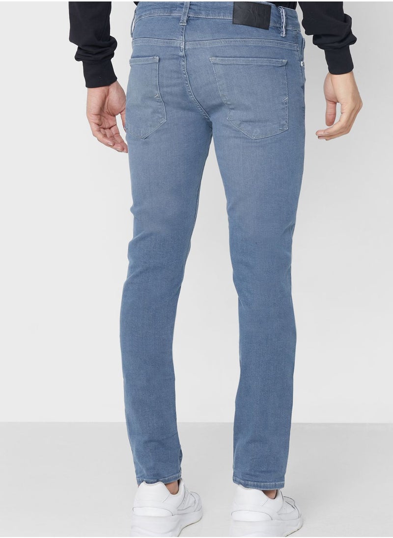 Selected Homme Slim Fit Jeans Blue  - Image 3