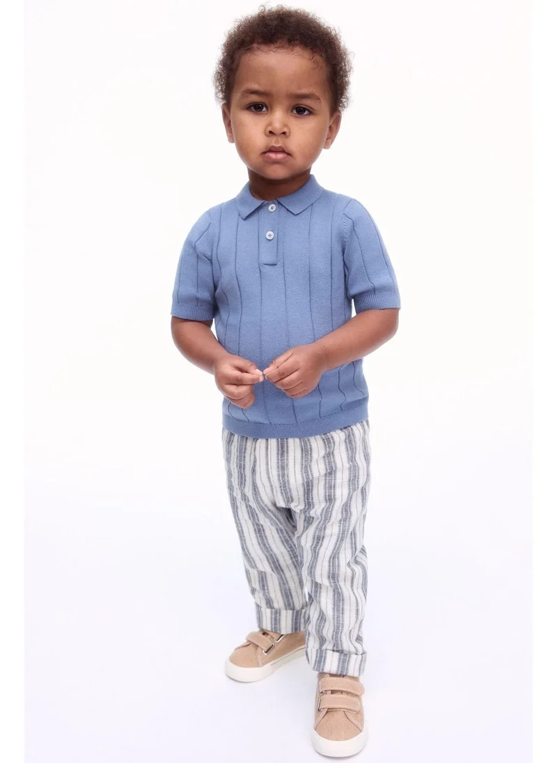اتش اند ام Linen-blend joggers