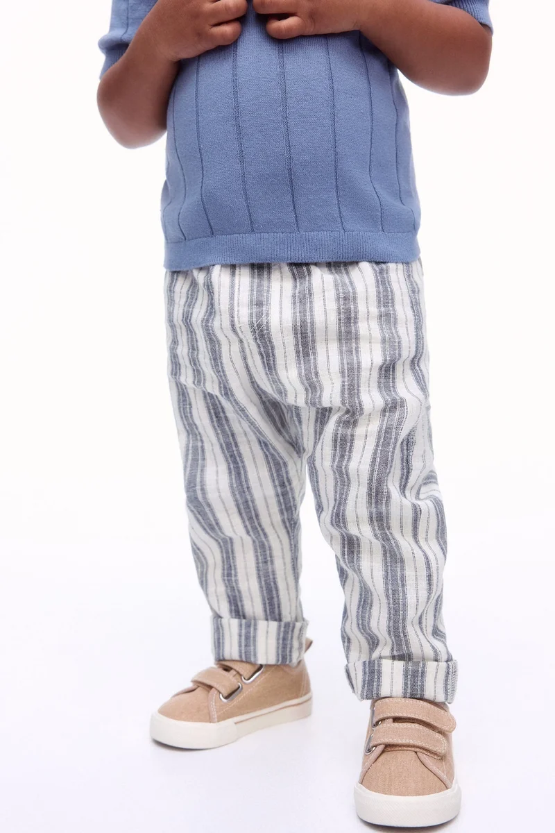 اتش اند ام Linen-blend joggers
