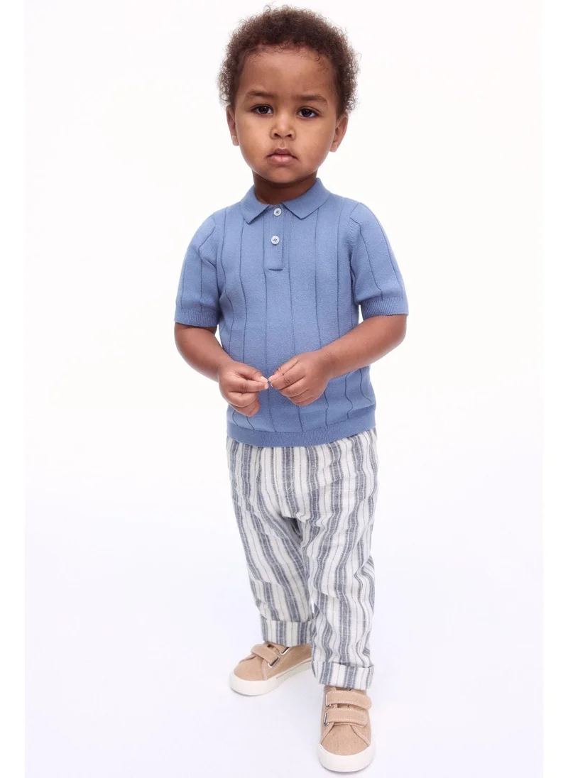 اتش اند ام Linen-blend joggers