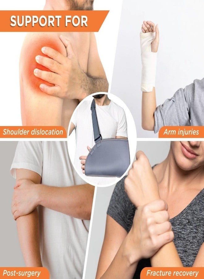 Dr Helix Arm Pouch Sling for Shoulder & Arm Support - Adjustable Moderate Support Sling for Fracture Recovery |Lightweight Shoulder Immobilizer for Men & Women - Image 3